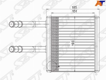 SAT радиатор печки ST-SY01-395-0 купить,NaN