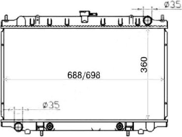 SAT радиатор основной NS0003-14 купить,NaN