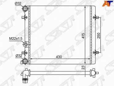 SAT радиатор основной SG-SD0001-1 купить,NaN