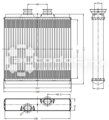 SAT радиатор печки STMD103950 купить,NaN