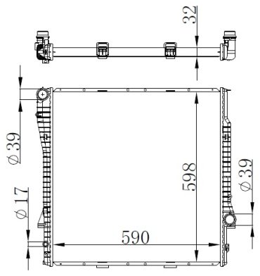 Kinga радиатор основной 44023PA32 купить,NaN