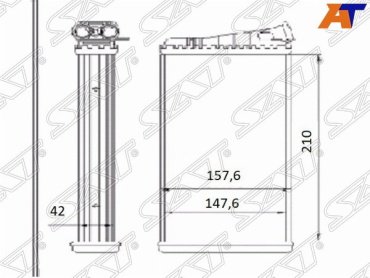 SAT радиатор печки ST-OP32-395-0 купить,NaN