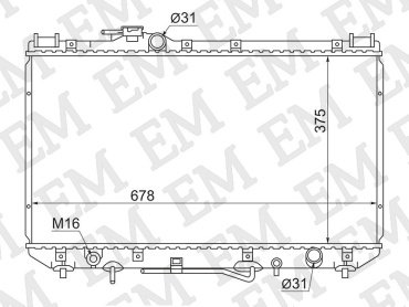 SAT радиатор основной TY0003-SV30