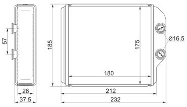 SAT радиатор печки ST-TY45-395-A0
