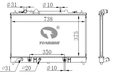 SAT радиатор основной MZ0005-1