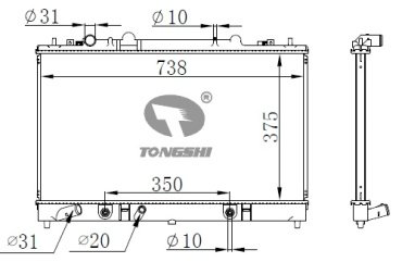 SAT радиатор основной MZ0005-1