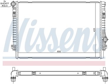 Nissens радиатор основной 65302