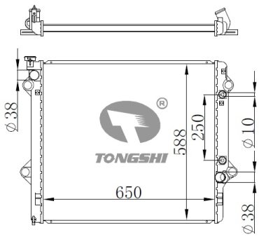 TONGSHI радиатор основной 75297PA32