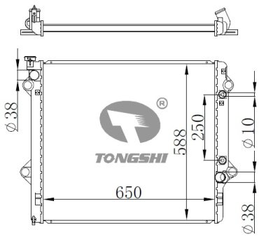 TONGSHI радиатор основной 75297PA32