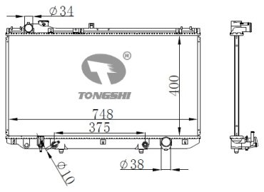 TONGSHI радиатор основной 75032PA16