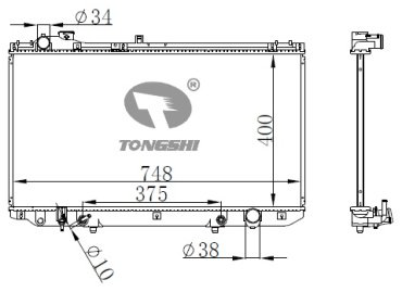 TONGSHI радиатор основной 75032PA16