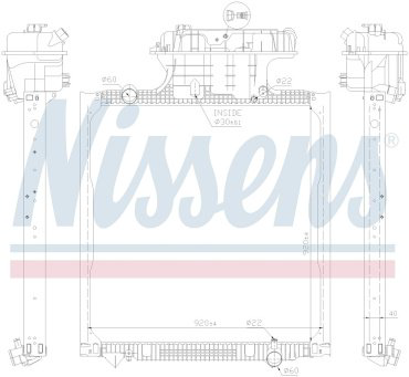 Nissens радиатор основной 62873