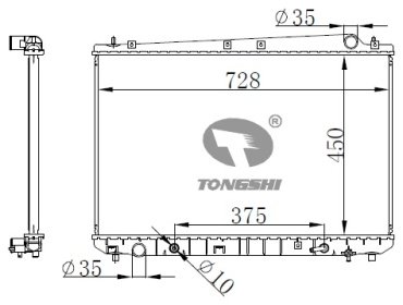 TONGSHI радиатор основной 75138PA26