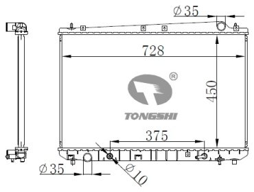 TONGSHI радиатор основной 75138PA26