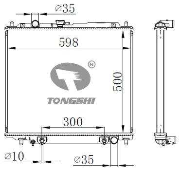 TONGSHI радиатор основной 72078PA32