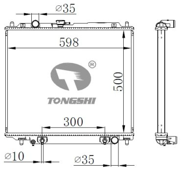 TONGSHI радиатор основной 72078PA32