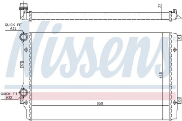 Nissens радиатор основной 65280A