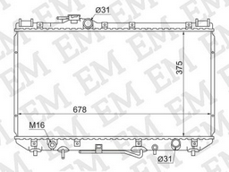 SAT радиатор основной TY0003-SV30