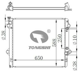 TONGSHI радиатор основной 75297PA32