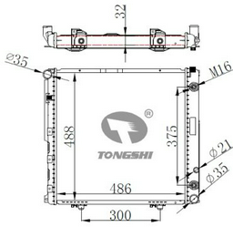 TONGSHI радиатор основной 77008PA32