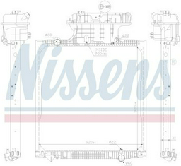 Nissens радиатор основной 62873