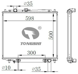 TONGSHI радиатор основной 72078PA32