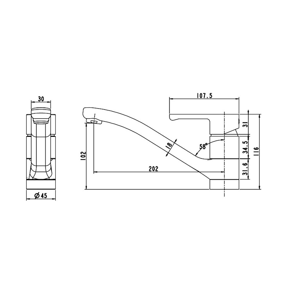Смеситель Bravat Stream F73783C-2 хром купить,NaN