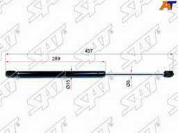 Амортизатор SAT задний STMR991807 1 шт