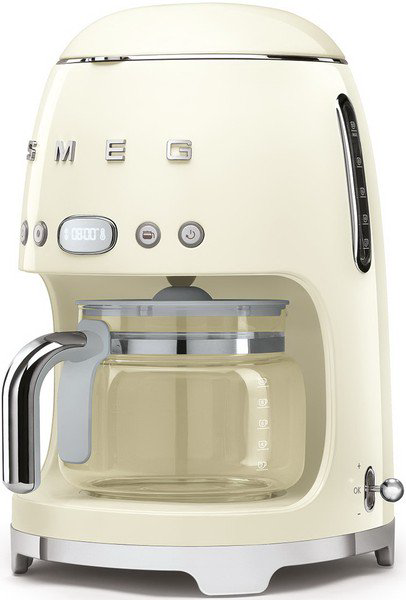 Кофеварка Smeg DCF02CREU бежевая купить,NaN
