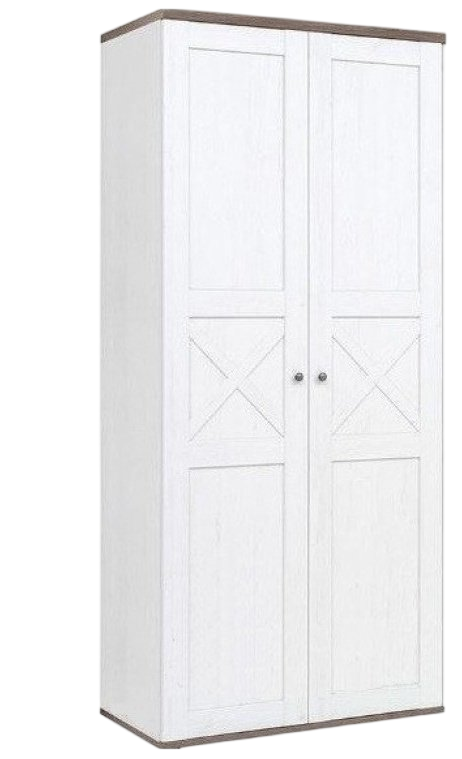 Шкаф распашной Гербор Тина 2Д 006 97x225х60см белый купить,NaN
