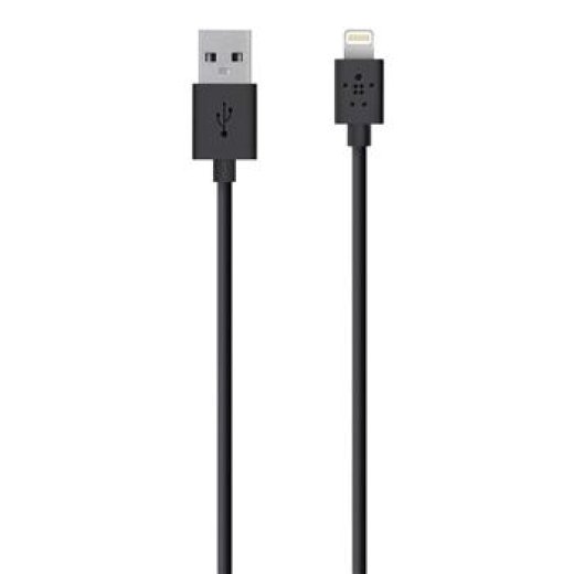Кабель Belkin Lightning 1.2м черный купить,NaN