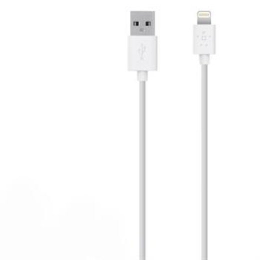 Кабель Belkin Lightning 1.2м белый купить,NaN