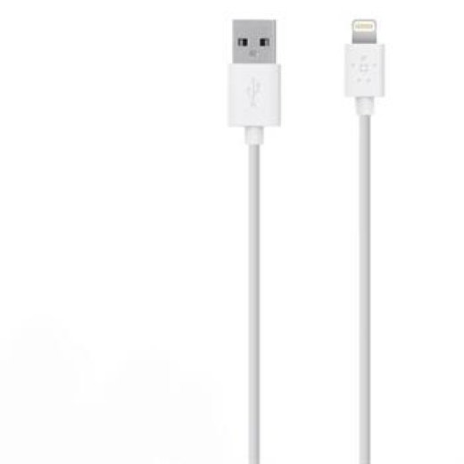 Кабель Belkin Lightning 1.2м белый купить,NaN