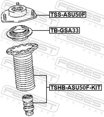 FEBEST Опора Амортизатора Подвески TSSASU50F купить,NaN