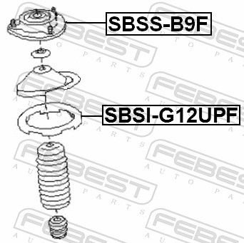 FEBEST Опора Стойки Амортизатора SBSS-B9F купить,NaN