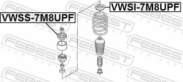 FEBEST Опора Стойки Амортизатора VWSS-7M8UPF купить,NaN
