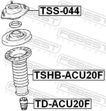 FEBEST Опора Стойки Амортизатора TSS-044 купить,NaN
