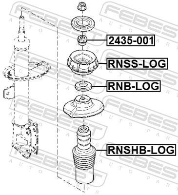 FEBEST Опора Стойки Амортизатора RNSSLOG купить,NaN