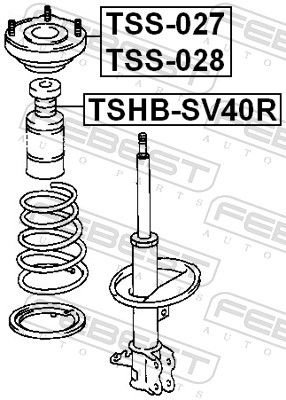 FEBEST Опора Стойки Амортизатора TSS-028 купить,NaN