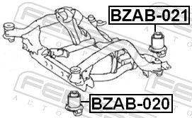 FEBEST Втулка, Балка Моста BZAB020 купить,NaN