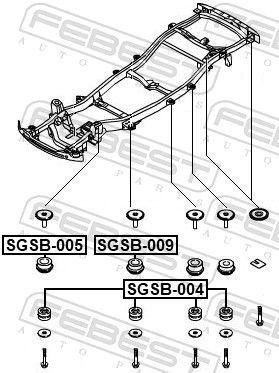 FEBEST Подушка Двигателя SGSB005 купить,NaN