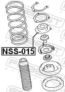 FEBEST Опора Амортизатора Подвески NSS015