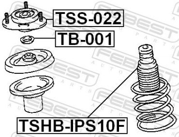 FEBEST Опора Амортизатора Подвески TSS022 купить,NaN