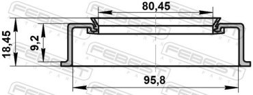 FEBEST Уплотняющее Кольцо, Ступица Колеса 95ADS-81960918X купить,NaN