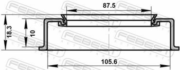 FEBEST Сальник Ступицы Колеса 95ADY881061018X купить,NaN