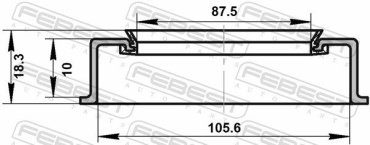 FEBEST Сальник Ступицы Колеса 95ADY881061018X купить,NaN