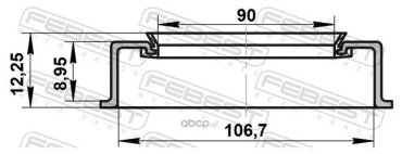 FEBEST сальник ступицы 95ADS-911060912X купить,0