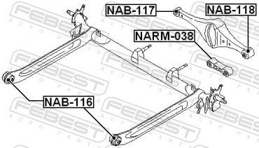FEBEST тяга подвески NARM-038 купить,NaN