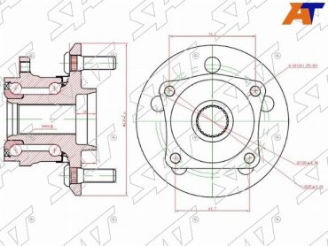 SAT подшипник ступицы ST4241032100