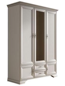 Распашной шкаф Гербор Кентуки SZF5D2S 159.5x225х61см белый купить,NaN